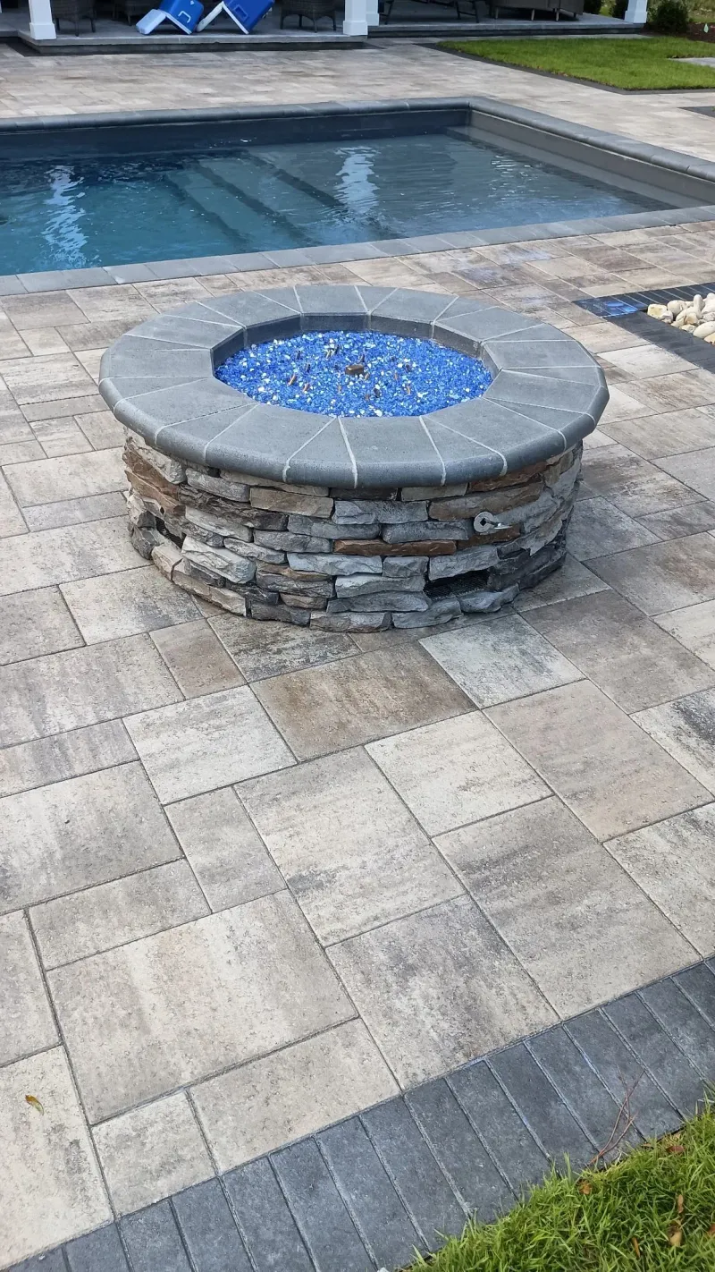 Fire pit by Dawson's Quality Home Services